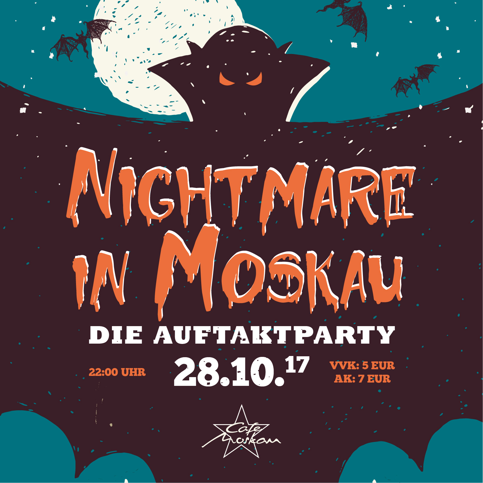 Nightmare in Moskau  Angebote Cafe Moskau